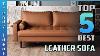 Enzo Corner Sofa Bed With Storage Black Brown Cream Faux Leather Foam Seats